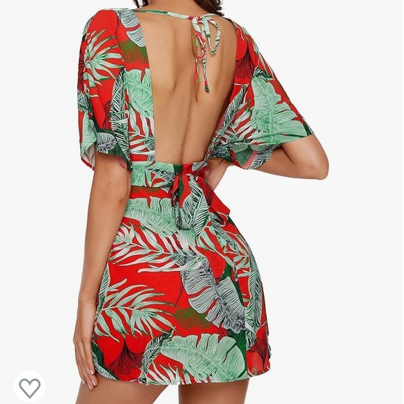 Tropical V-Neck Dress - Picture 5 of 5